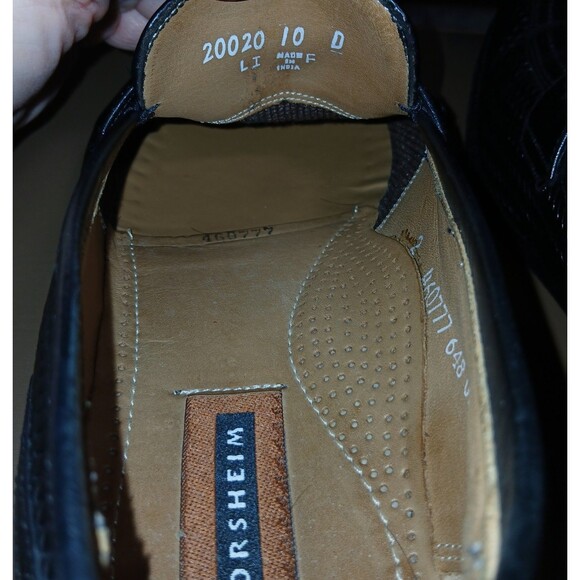 Men\'s Florsheim Black Leather Tassel Loafers Dress Shoes Size 10 main image 6